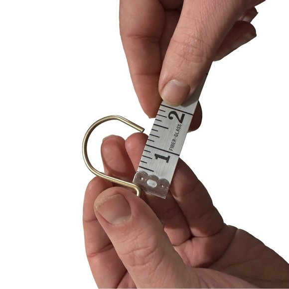 Lot of 12 Champagne 1.75” Metal Circle Dotted Shower Curtain 1.25” Hooks - Picture 7 of 8